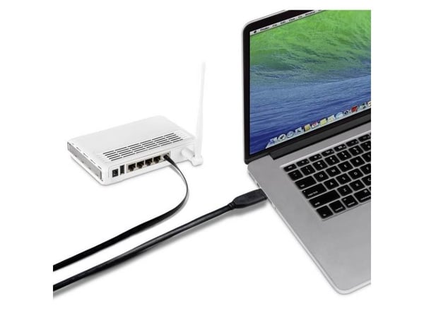 Renkforce RF-4379720, Musta, 0,48 Gbit/s, 1,8 m