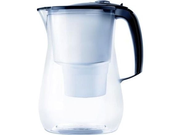 Vannkanne Aquaphor Onyx 4,2 l med tre filtre magnesium B100-25 Maxfor, sort