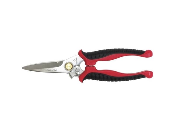 Toolcraft TO-6541344, Voksen, Rett kutt, Single/enkelt, Svart, Rød, Rustfritt stål, Rustfritt stål, Ambidekstriøs