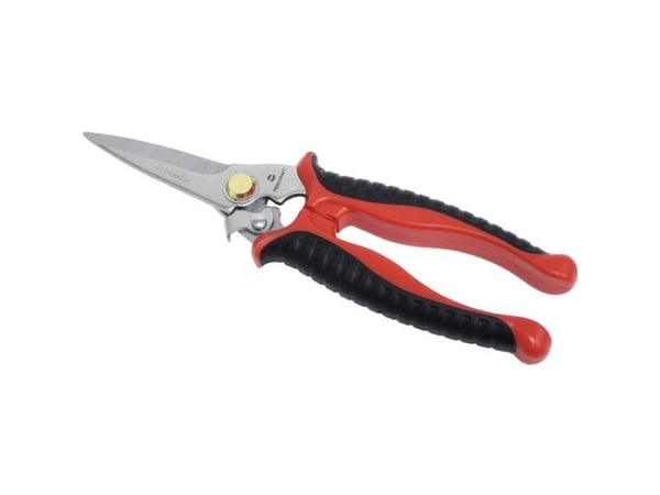 Toolcraft TO-6541344, Voksen, Rett kutt, Single/enkelt, Svart, Rød, Rustfritt stål, Rustfritt stål, Ambidekstriøs