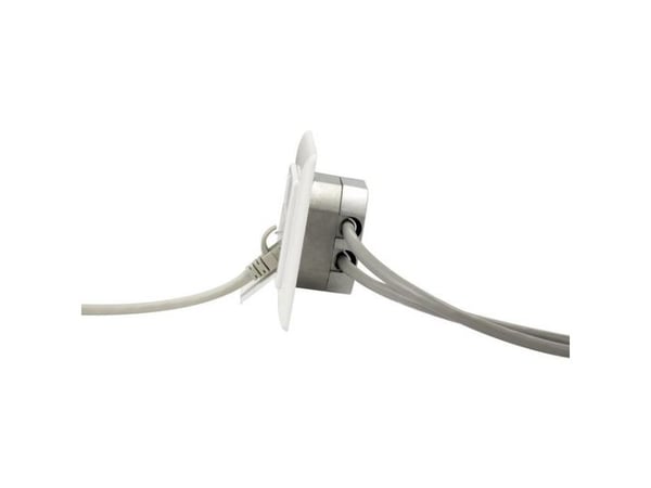 Renkforce RF-4391320, 2 x RJ-45, Valkoinen, 80 mm, 80 mm