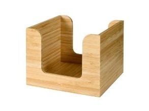 Servietdispenser Duni 13x13 cm Bambus,4 stk/krt