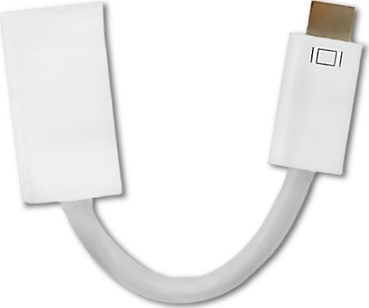 Qoltec 50519, 0,15 m, Mini-DVI, HDMI, Uros, Naaras, Valkoinen