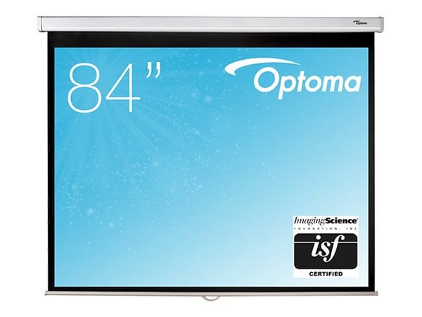 Optoma Panoview Pull Down Manual with CSR DS-9084PMG+ - Projektorduk - takmontering, väggmontering - 84" (213 cm) - 16:9 - Matte White - för Optoma...
