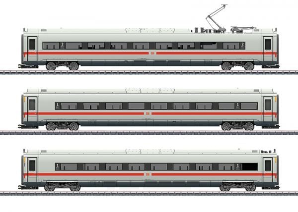 Märklin Tilleggsvognsett til ICE 4, HO (1:87), 15 År, Grå