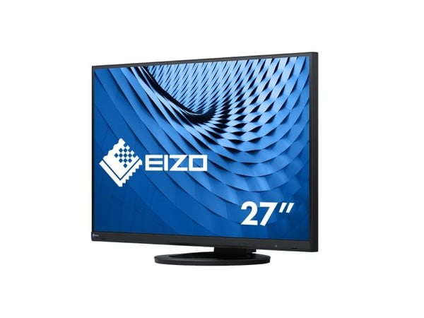 EIZO FlexScan EV2760-BK - LED-skjerm - 27" - 2560 x 1440 QHD - IPS - 1000:1 - 5 ms - HDMI, DVI-D, 2xDisplayPort - høyttalere - svart