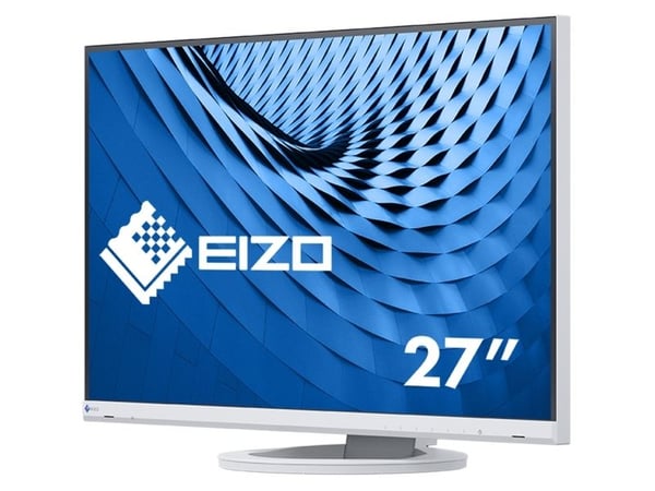 EIZO FlexScan EV2760-WT - LED-skjerm - 27" - 2560 x 1440 QHD - IPS - 350 cd/m² - 1000:1 - 5 ms - HDMI, DVI-D, 2xDisplayPort - høyttalere - hvit