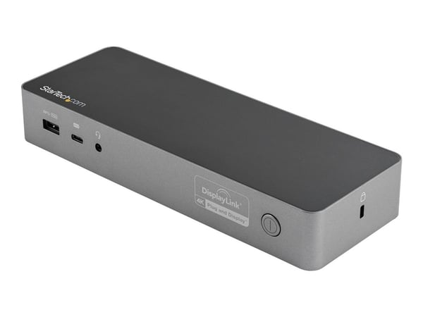 Startech USB-C & USB-A Dock, Hybrid Universal Laptop Docking Station with 100W Power Delivery, Dual Monitor 4K 60Hz HDMI & DisplayPort, 4x USB 3.1 ...