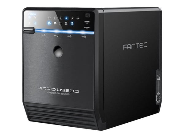 FANTEC QB-35U31R - Fast tilstand / harddiskstasjonsoppstilling - 4 brønner (SATA-600) - USB 3.1 Gen 2 (ekstern)