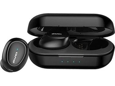Bluetooth 5.0 T16 TWS-hodetelefoner + dokkingstasjon svart