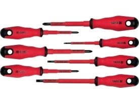 YATO isolerade skruvmejslar 7-delat set flathead / crosshead 2828