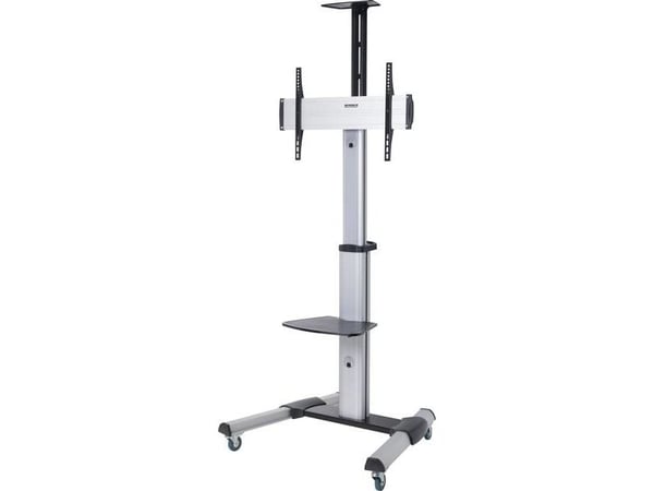 SpeaKa Professional SP-6646940, 177,8 cm (70"), 200 x 200 mm, 600 x 400 mm, -12 - 5°, Aluminium, Plast, Stål, Svart, Sølv