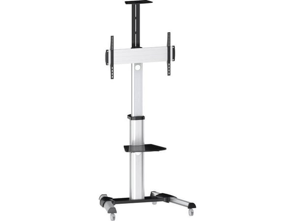 SpeaKa Professional SP-6646940, 177,8 cm (70"), 200 x 200 mm, 600 x 400 mm, -12 - 5°, Aluminium, Plast, Stål, Svart, Sølv
