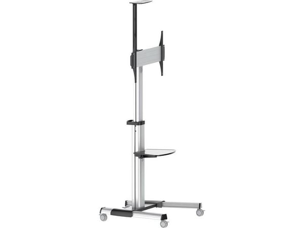 SpeaKa Professional SP-6646940, 177,8 cm (70"), 200 x 200 mm, 600 x 400 mm, -12 - 5°, Aluminium, Plast, Stål, Svart, Sølv