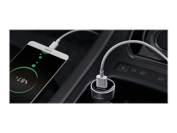 Huawei AP71 - USB-kaapeli - USB (uros) - USB-C (uros) - USB 2.0 - 5 A - 1 m - halogeeniton - valkoinen