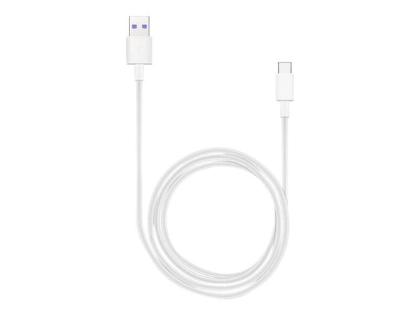 Huawei AP71 - USB-kabel - USB (hann) til USB-C (hann) - USB 2.0 - 5 A - 1 m - halogenfri - hvit
