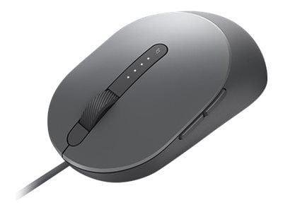 Dell MS3220 - Mus - laser - 5 knappar - kabelansluten - USB 2.0 - Titan gray - med 3 years NBD Advance Exchange
