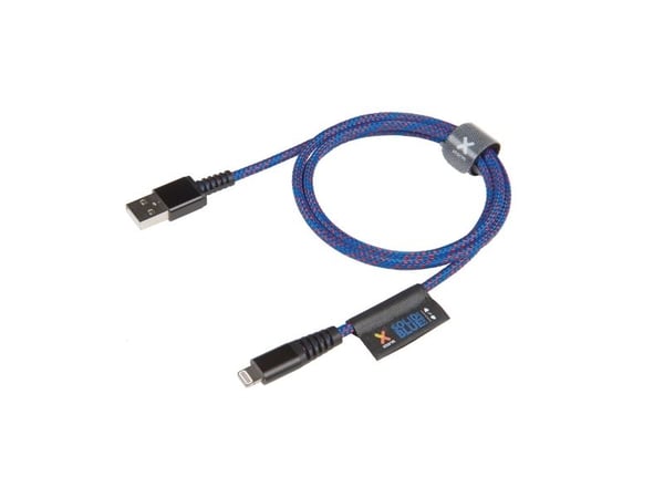 Xtorm Solid Blue, 1 m, Lightning, USB A, Blå, Rak, Rak