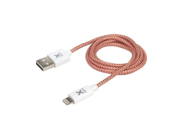 Xtorm CX010, 2,5 m, Lightning, USB A, Uros, Uros, Harmaa, Punainen