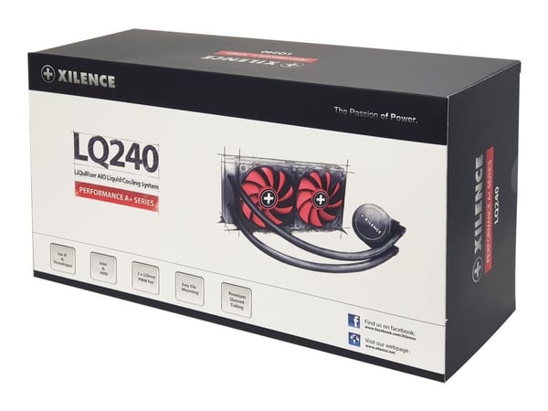 Xilence Performance A+ LiQuRizer LQ240, All-in-one-nesteenjäähdytin, 12 cm, 70 cfm, Musta