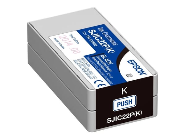 Epson SJIC22P(K) - Svart - original - blekkpatron - for TM C3500