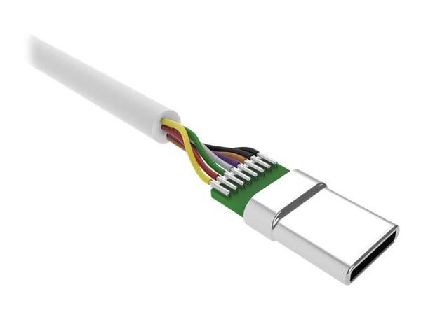 Silicon Power Boost Link PVC LK10AC - USB-kabel - USB-C (hann) til 4-pins mini USB-type A (hann) - USB 2.0 - 2.4 A - 1 m - hvit