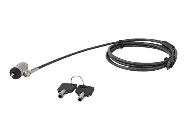 Startech 6ft (2m) Laptop Cable Lock with Keys, Keyed Security Cable Lock for Compatible K-Slot Laptops, Desktops, Computers & Other Devices, Anti-T...