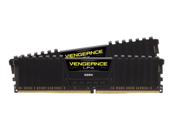 CORSAIR Vengeance LPX - DDR4 - sett - 32 GB: 2 x 16 GB - DIMM 288-pin - 3600 MHz / PC4-28800 - CL18 - 1.35 V - ikke-bufret - ikke-ECC - svart