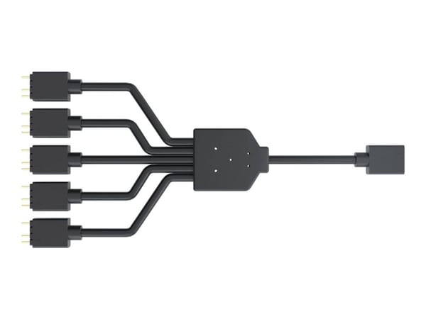 Cooler Master MFX-AWHN-1NNN5-R1, RGB-jakokaapeli, Musta, 3-pin, 52 g, 35 mm, 43 mm