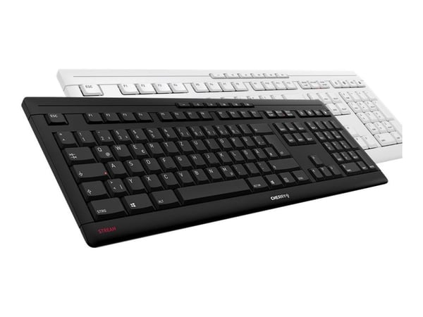 CHERRY STREAM KEYBOARD - Tastatur - USB - QWERTY - Engelsk - tastsvitsj: CHERRY SX - svart
