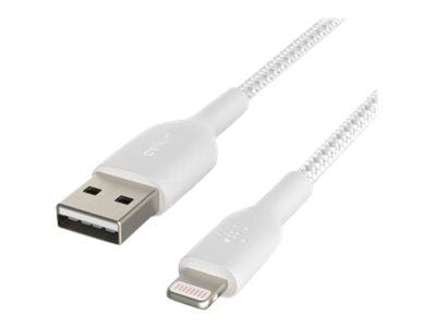 Belkin BoostCharge - Lightning-kabel - Lightning hann til USB hann - 3 m - hvit