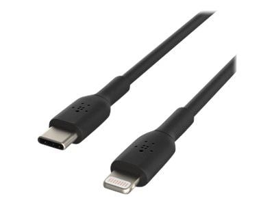 Belkin BoostCharge - Lightning-kabel - USB-C hann til Lightning hann - 1 m - svart - USB Power Delivery (18 W)