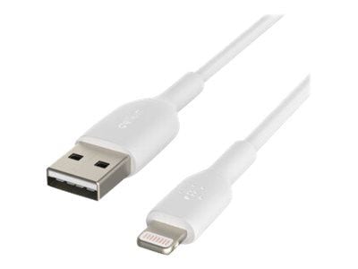 Belkin BoostCharge - Lightning-kabel - Lightning hann til USB hann - 1 m - hvit