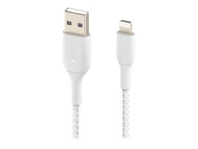 Belkin BoostCharge - Lightning-kabel - Lightning hane till USB hane - 15 cm - vit