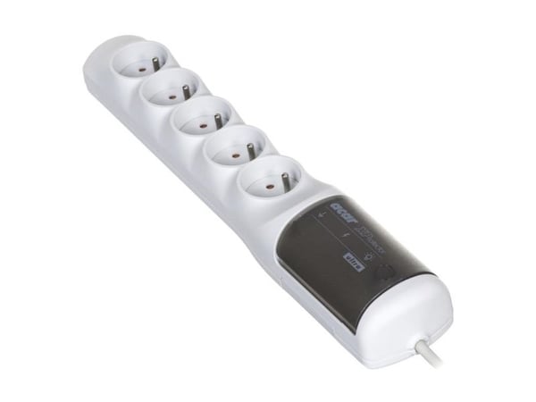 HSK DATA acar XP ultra, 5 AC-utganger, 230 V, 50 Hz, 10 A, Grå, Plast