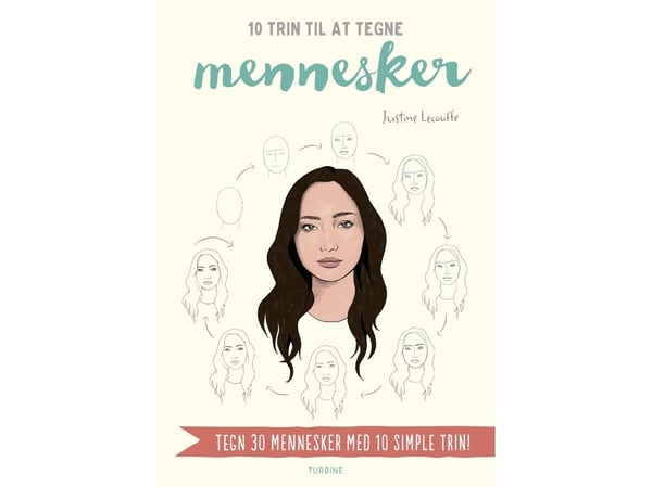 10 trin til at tegne mennesker - av Lecouffe Justine - bok (brosjyre)