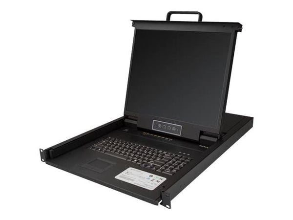 StarTech 8 Port Rackmount KVM Console with 6ft Cables, Integrated KVM Switch with 19" LCD Monitor, Fully Featured 1U LCD KVM Drawer- OSD KVM, Durab...