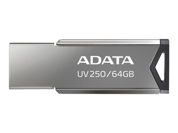 ADATA UV250 - USB flash-enhet - 64 GB - USB 2.0 - silver
