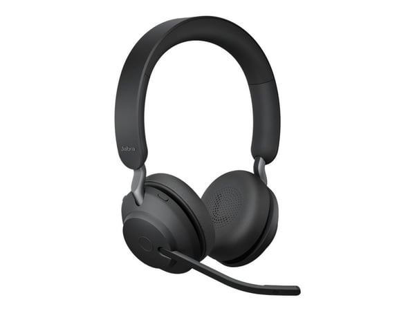 Jabra Evolve2 65 UC Stereo - Headset - på øret - Bluetooth - trådløs - USB-C - støyisolerende - svart