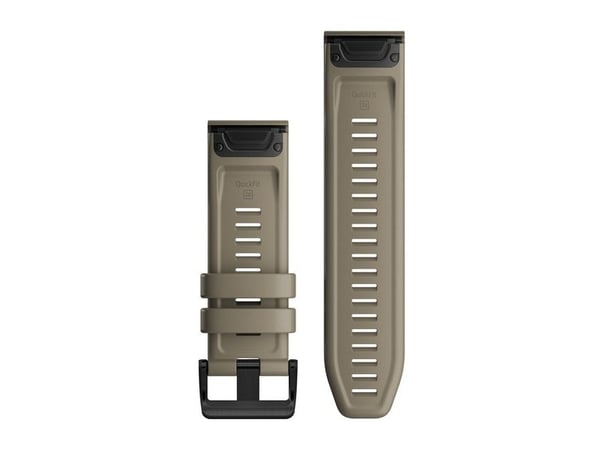 Garmin QuickFit - Klokkestropp for smart armbåndsur - mørk sandstein - for fenix 5X Plus; fenix 6X Pro, Pro Solar, Sapphire; Tactix Delta, Delta - ...