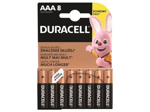 Duracell Ultra Power MX2400 - Batteri 8 x AAA - Alkalisk