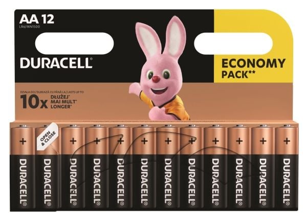 Duracell Economy Pack - Batteri 12 x AA-type - Alkalisk