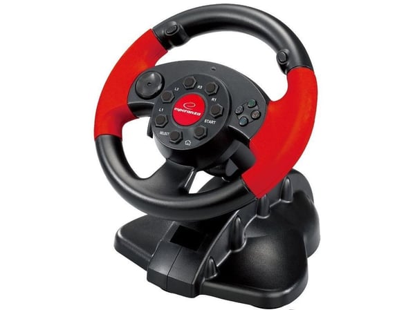 Esperanza - Hjul- og pedalsett - kablet - for Sony PlayStation 2, PC, Sony PSX, Sony PlayStation 3