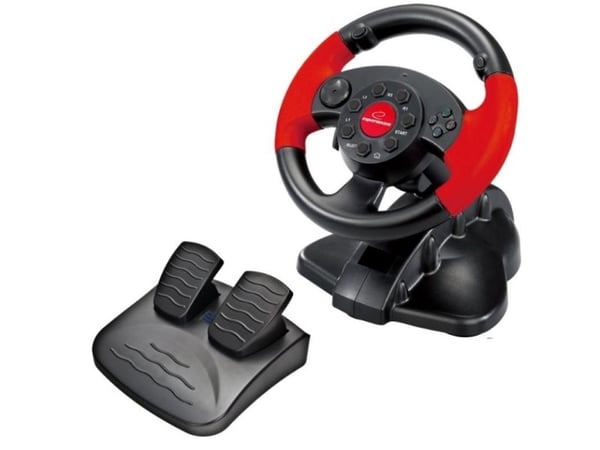 Esperanza - Hjul- og pedalsett - kablet - for Sony PlayStation 2, PC, Sony PSX, Sony PlayStation 3
