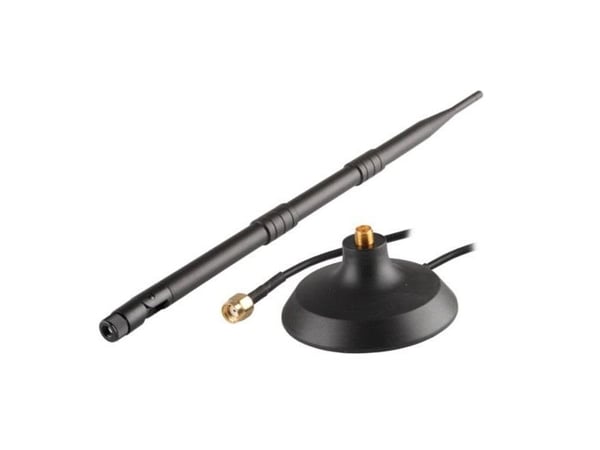 Savio AK-05, 12 dBi, 2.4 GHz, Rundtstrålende antenne, RP-SMA, 2 m