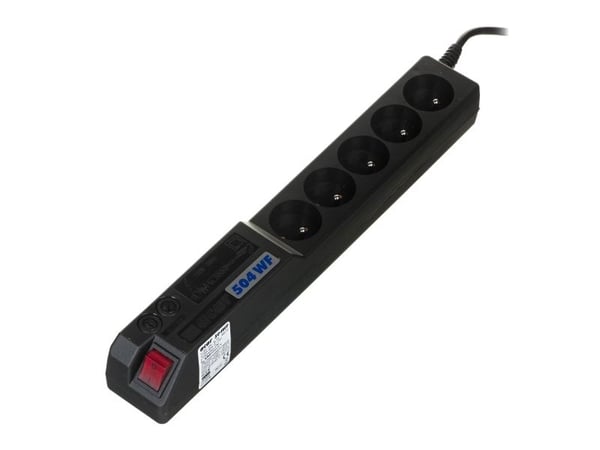 Acar strömförsörjningslist 504WF RACK 19" 5x 230V PL 5 m (W0076)