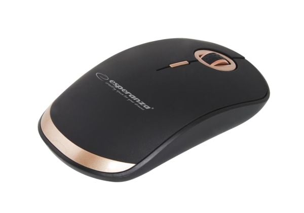 Esperanza Acrux - Mus - optisk - 4 knapper - trådløs - 2.4 GHz - USB trådløs mottaker - svart