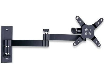 Techly LED 100 - Monteringssett (veggfeste med svingarm) for LCD-TV - svart - skjermstørrelse: 33-76,2 cm (13 tommer-30 tommer)