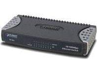 PLANET ISW-801T - Switch - 8 x 10/100 - DIN-skenmonterbar