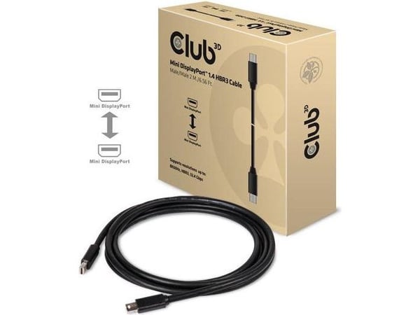 MicroConnect - DisplayPort-kabel - Mini DisplayPort (hann) låst til Mini DisplayPort (hann) låst - DisplayPort 1.4 - 2 m - 8 K 60 Hz (7680 x 4320) ...
